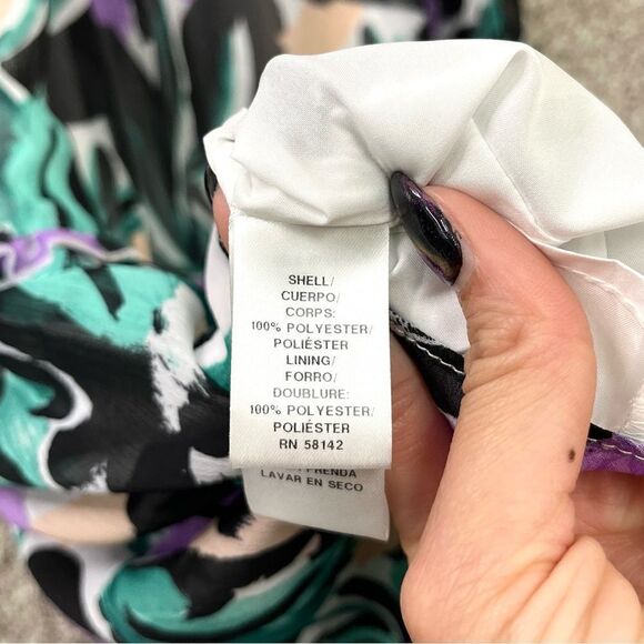 Donna Morgan Dress Women’s 10 Tropical Floral Patterned Sleeveless Tank Maxi NWT - Picture 8 of 11